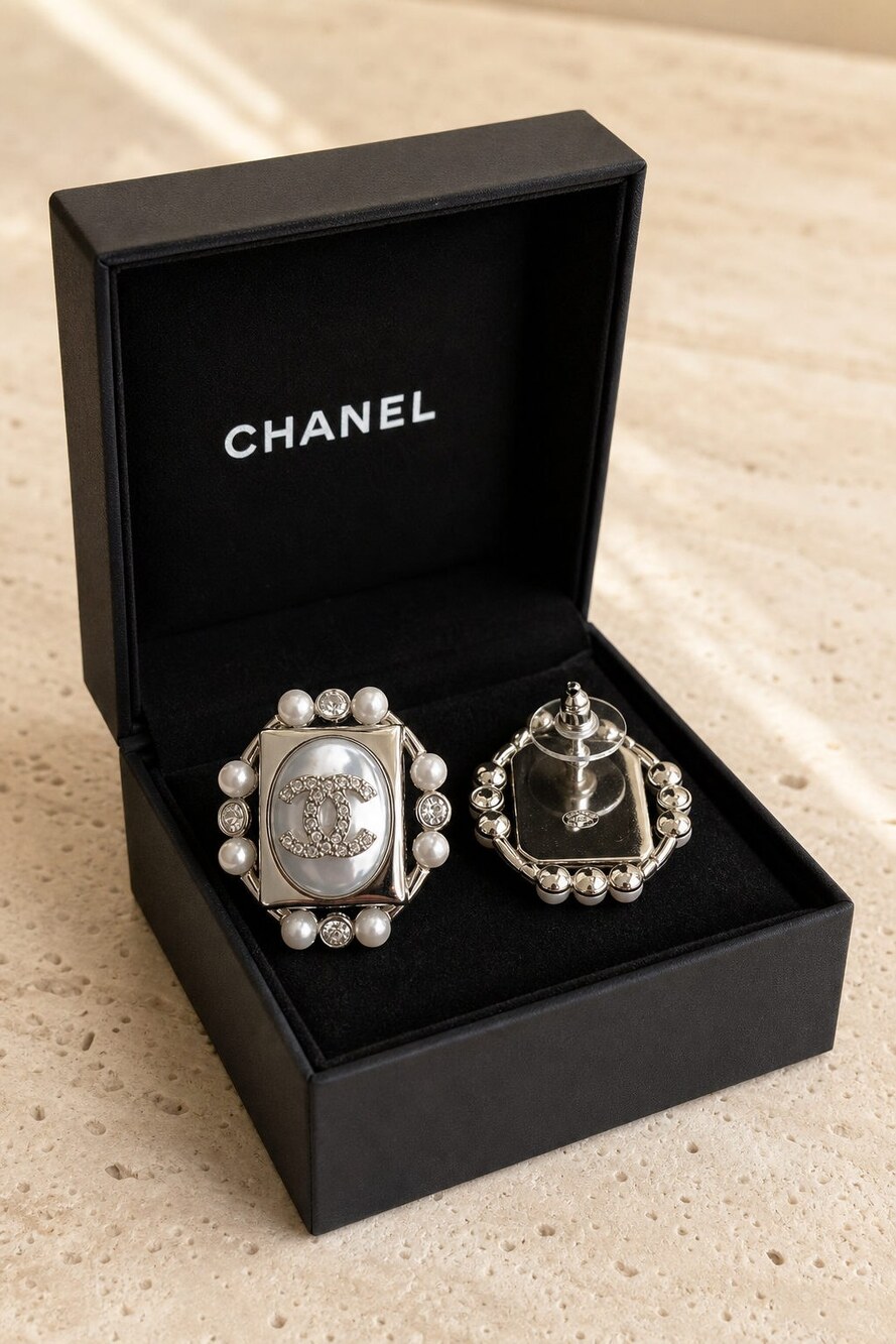 CHANEL Classic Parisian Earrings Style 28 | New with Box - Picture 5 of 9
